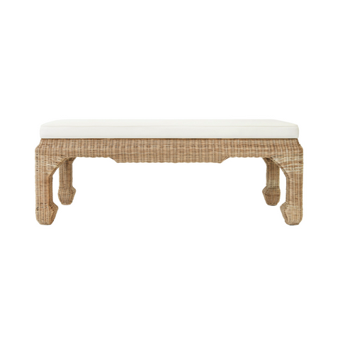 Massey Ming Style Rattan Bench