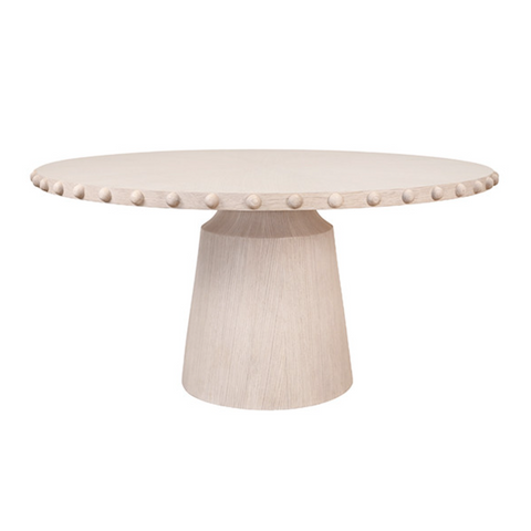 Lucian Round White Oak Dining Table