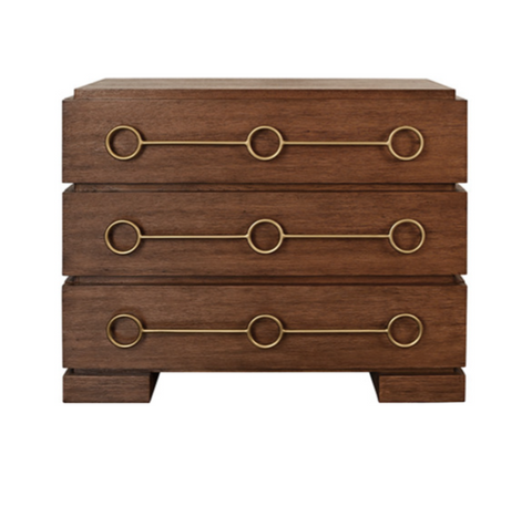 Roderick Provincial Brown Oak Chest of Drawers