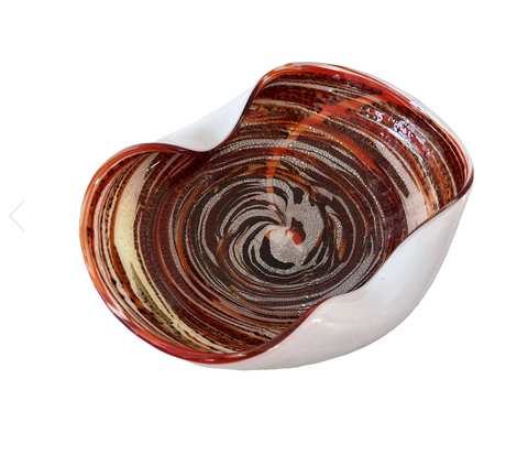 Mid Century Modern Murano Glass Bowl - Italy - Matthew Izzo Home