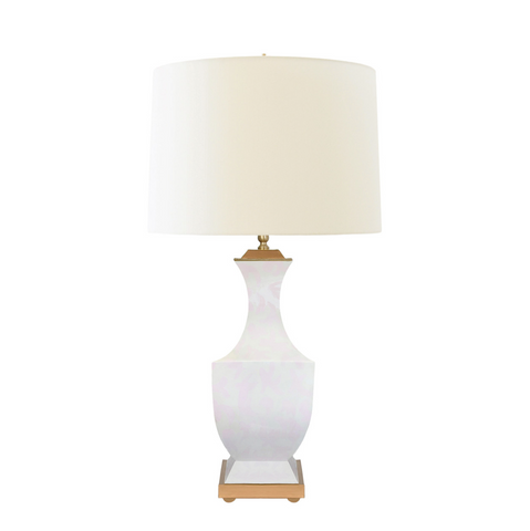Worlds Away Gina Strokes Pink Table Lamp - Matthew Izzo Home