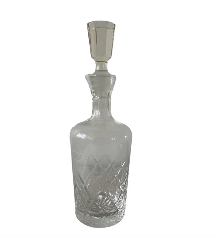 Hollywood Regency Crystal Decanter - Matthew Izzo Home