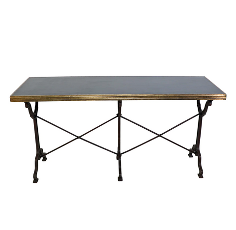 Avignon Black Rectangle Bistro Table - Matthew Izzo Collection - Matthew Izzo Home