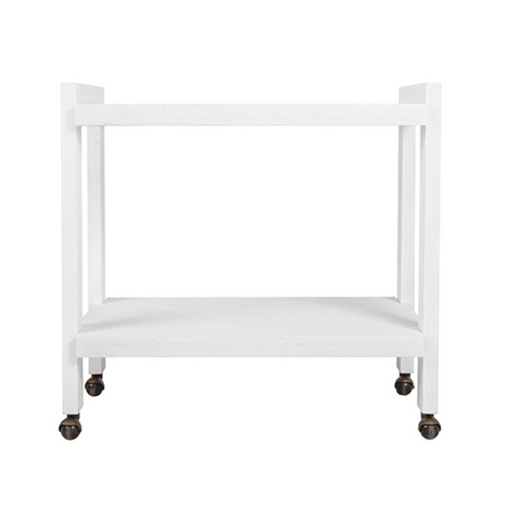 Worlds Away Rockwell Cerused Oak Bar Cart - Matthew Izzo Home