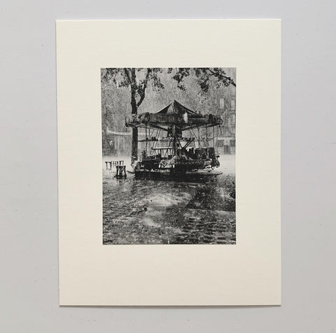 Monsieur Barre's Merry-Go-Round, 1955, Photogravure by Robert Doisneau - Matthew Izzo Home