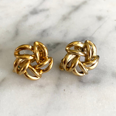 1960s Napier Gold Earrings - Matthew Izzo Home