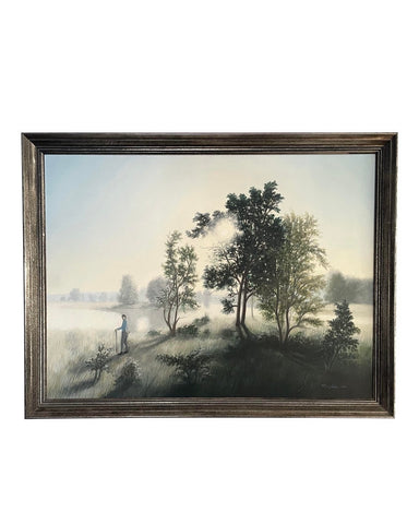 Thomas Locker Painting, Oil on Masonite (1965) - Matthew Izzo Home