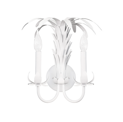 Reseda Palm Spray Metal Wall Sconce