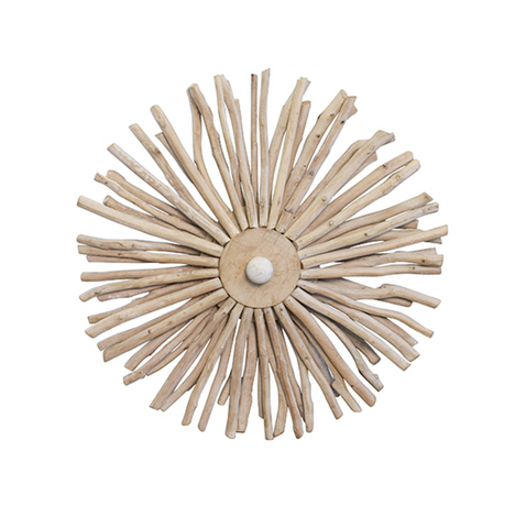 Rio Eucalyptus Wood Wall Sconce/Semi Flushmount Ceiling Light