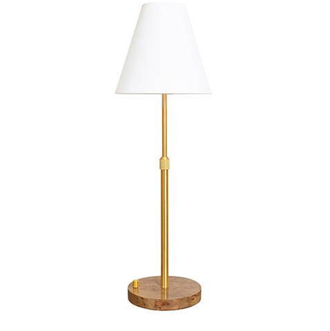 Jace Rechargeable and Adjustable Brass Table Lamp