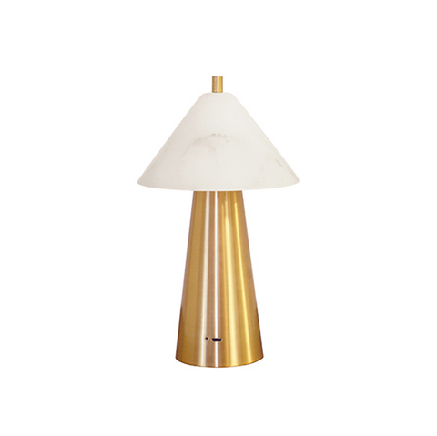 Farley Rechargeable Modern Brass Mini Table Lamp