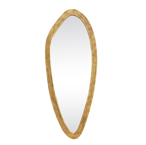 Macy Oval Brass Wall Mirror