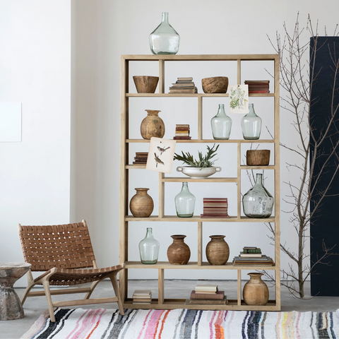 Neoteric Mango Wood Open Shelving Bookcase - Matthew Izzo Collection