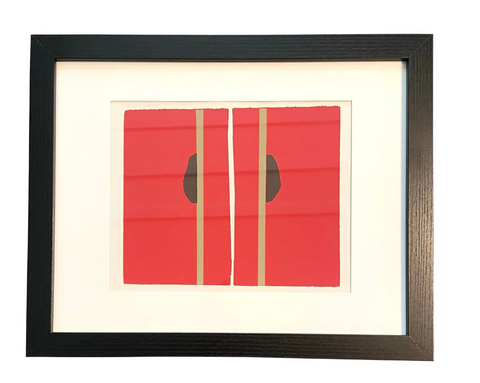 Barbara Beck 1969 Framed and Matted Silkscreen Print Edition of 20