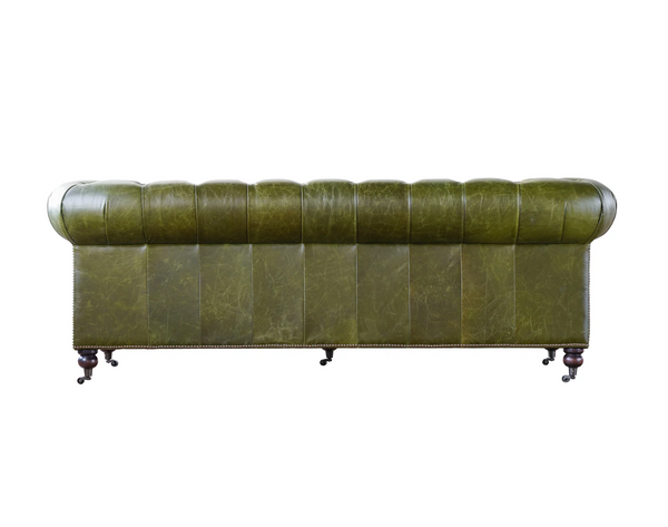 Churchill 87" Leather Chesterfield Sofa - Matthew Izzo Collection