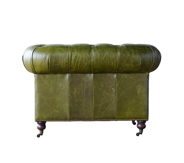 Churchill Olive Green Chesterfield Club Chair - Matthew Izzo Collection