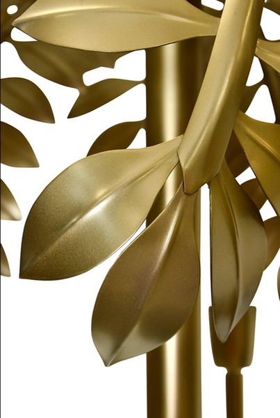 Millie Antique Brass Five Light Palm Tree Chandelier
