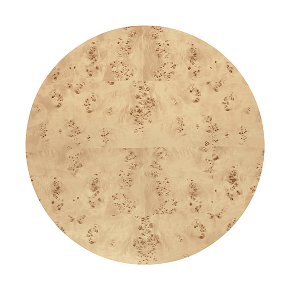 Oslo Light Burlwood Low Round Coffee Table
