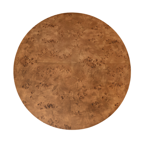 Oslo Dark Burlwood Round Coffee Table