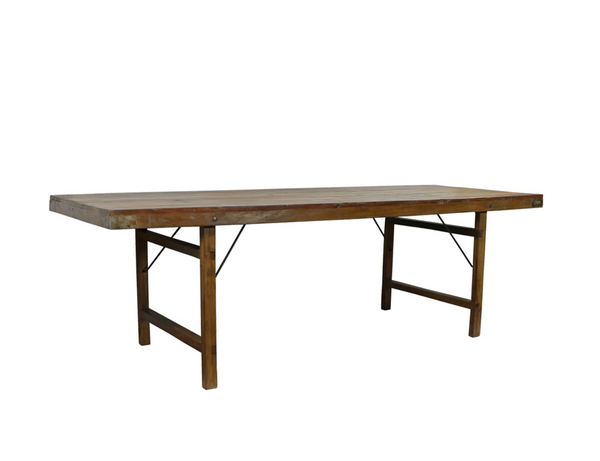 8' Wood Wedding Dining Table - Matthew Izzo Collection