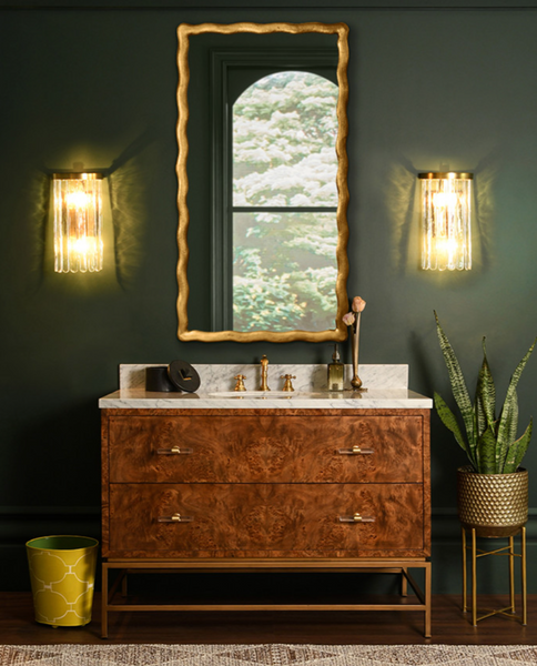 Clifford 48" Dark Burlwood Single Sink Bath Vanity