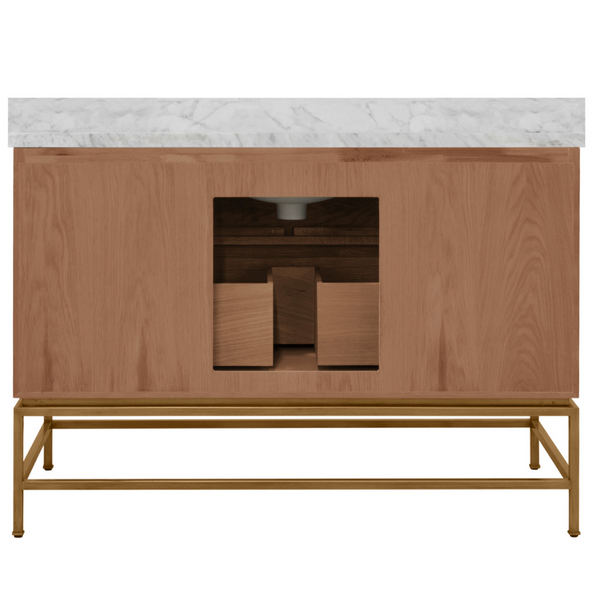 Clifford 48" Dark Burlwood Single Sink Bath Vanity