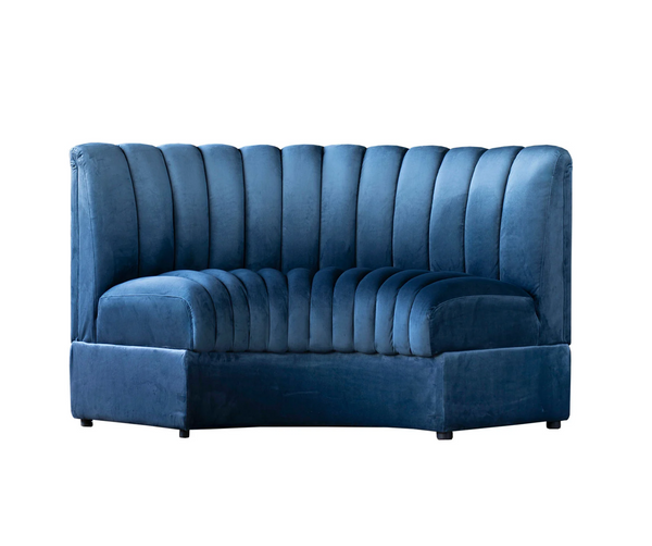 Estelle Navy Modular Sofa: Straight, Corner, or Outside Corner - Matthew Izzo Collection
