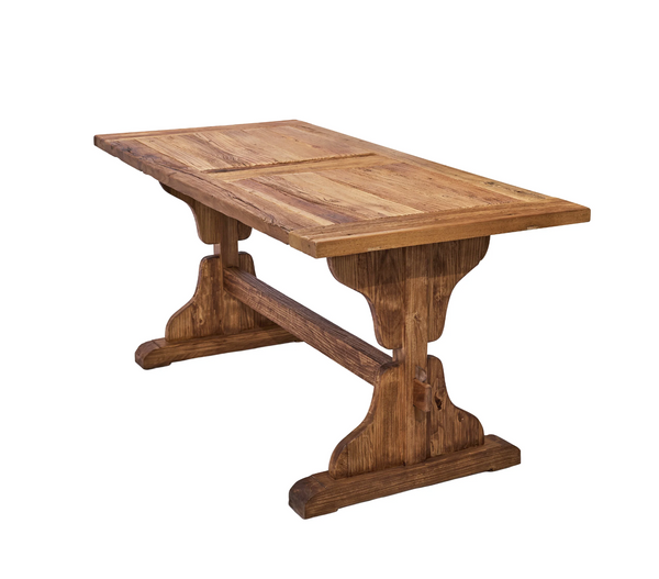 Reclaimed Elm Wood Monestary Dining Table - Matthew Izzo Collection