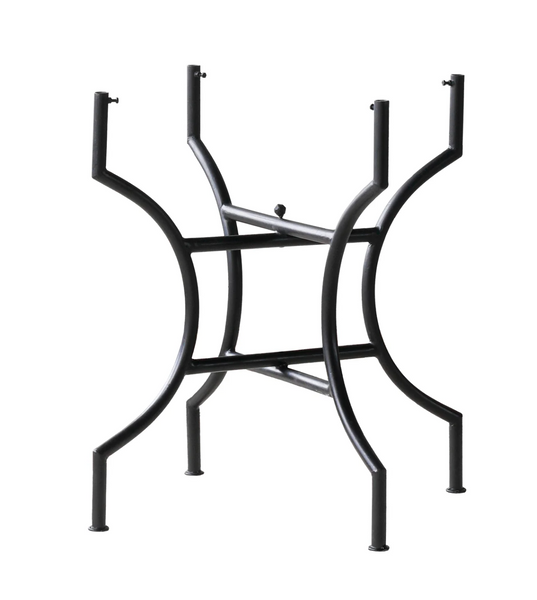 Moroccan Zellige Tile Round Bistro Table in Yellow and White Stripes: Four Size Options - Matthew Izzo Collection
