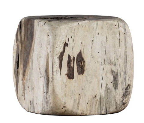 Erosion Bleached Teakwood Side Table - Matthew Izzo Collecction
