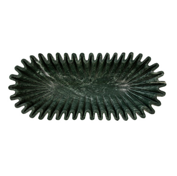Drago Fluted Marble Decorative Bowl