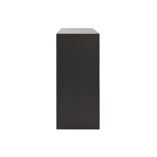Aspen Black Grasscloth Two Door Console