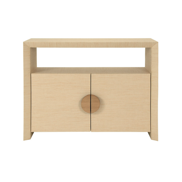 Aspen Natural Grasscloth Console Table