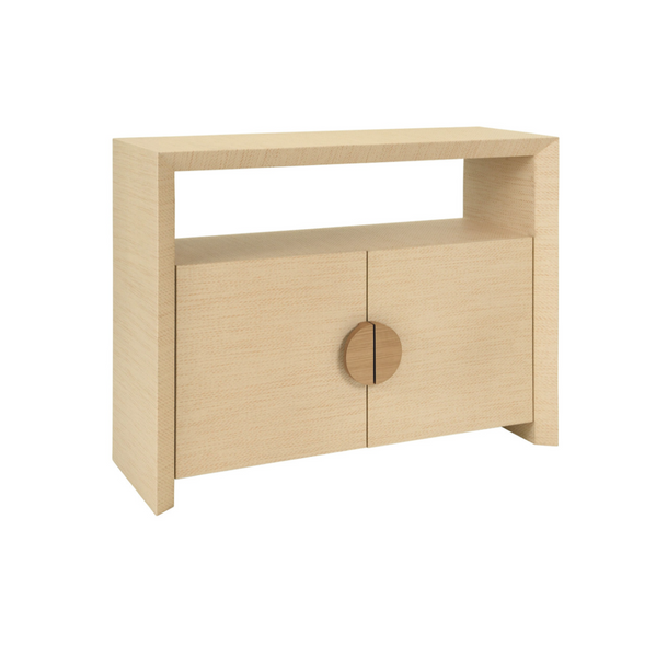 Aspen Natural Grasscloth Console Table