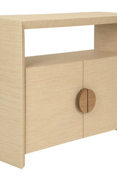Aspen Natural Grasscloth Console Table