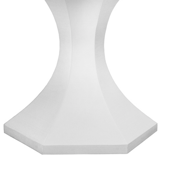 Bryce Pedestal Dining Table - White Linen