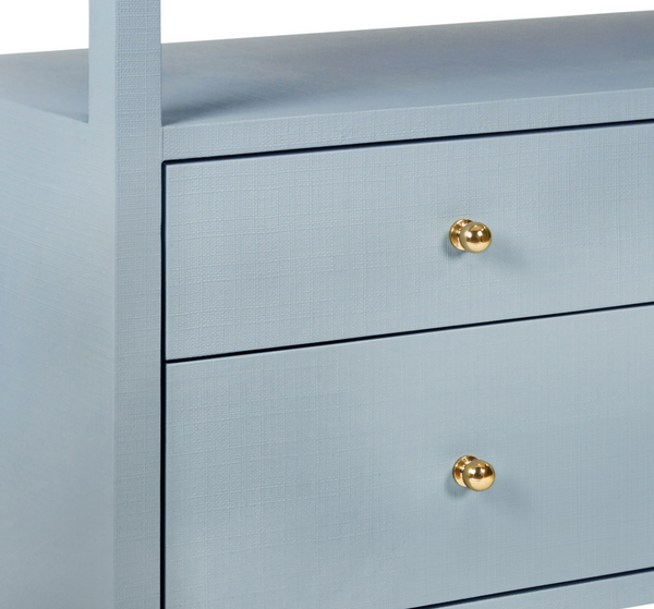 Jordan Light Blue Linen Console Table