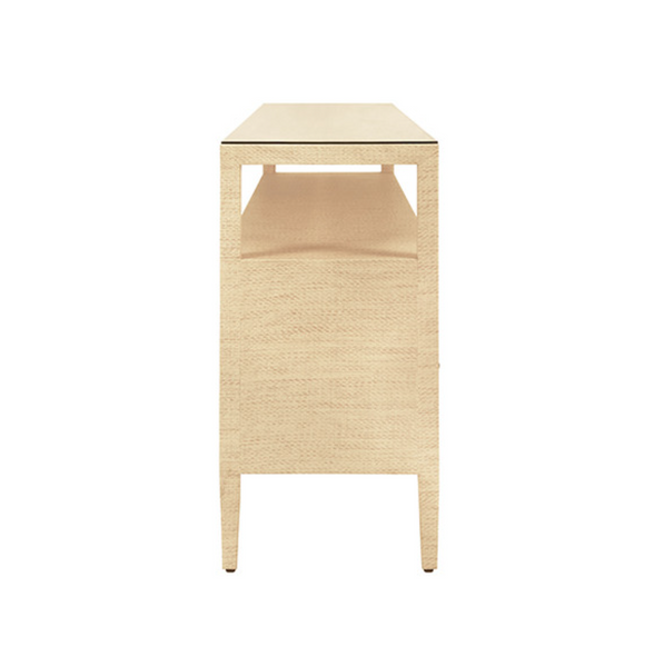 Jordan Natural Grasscloth Console Table