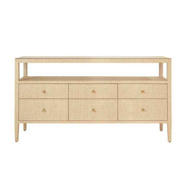 Jordan Natural Grasscloth Console Table