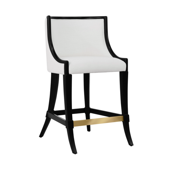Keaton Counter Stool - Matte Black Lacquer