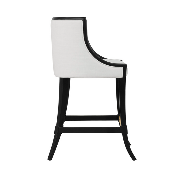 Keaton Counter Stool - Matte Black Lacquer