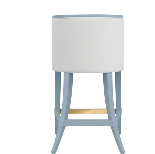 Keaton Counter Stool - Matte Light Blue Lacquer