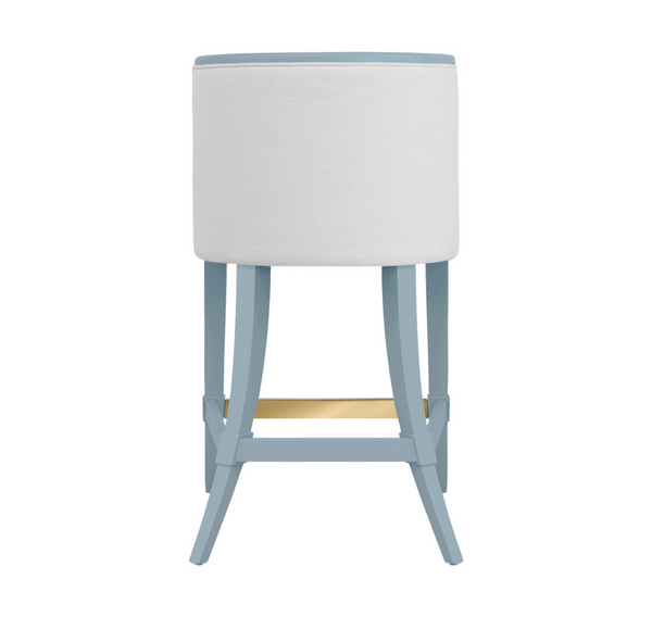 Keaton Counter Stool - Matte Light Blue Lacquer