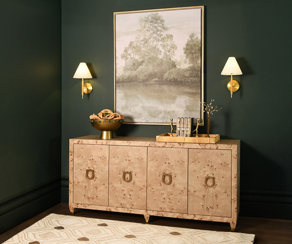 Mulligan Four Door Burlwood Buffet