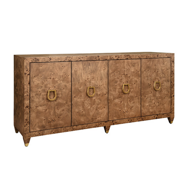 Mulligan Four Door Dark Burlwood Buffet