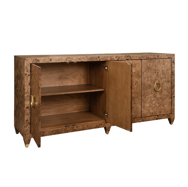 Mulligan Four Door Dark Burlwood Buffet