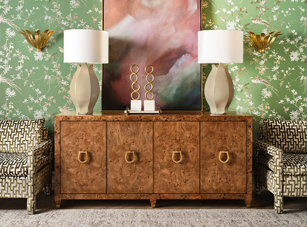 Mulligan Four Door Dark Burlwood Buffet
