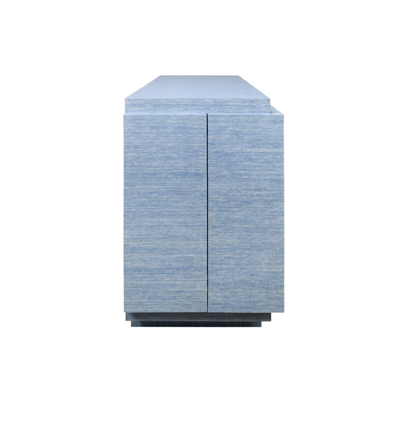 Steele Grasscloth Four Door Modern Buffet