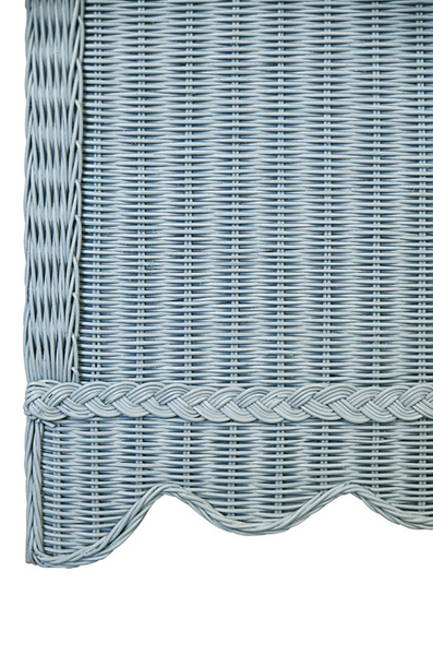 Beatrice Light Blue Rattan Cabinet