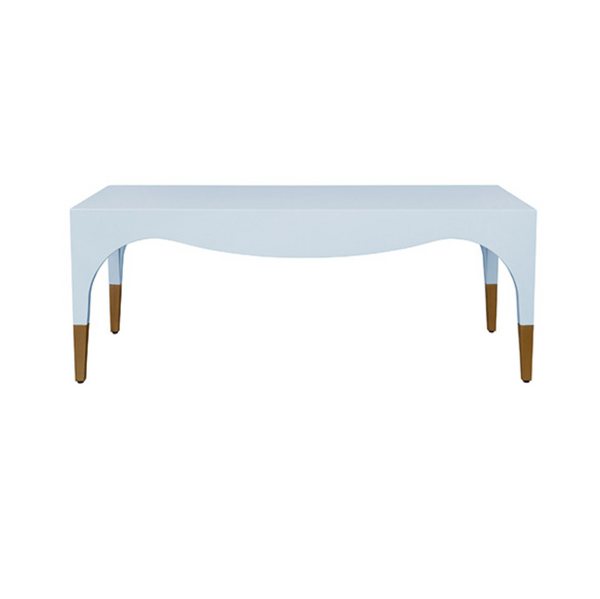 Medina Glossy Light Blue Lacquer Coffee Table